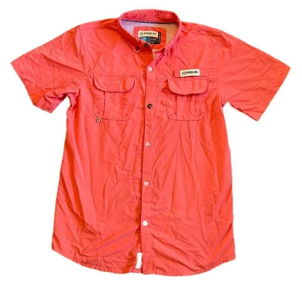 Magellan Pink Unisex Large 14-16 Pink Fishing Shirt